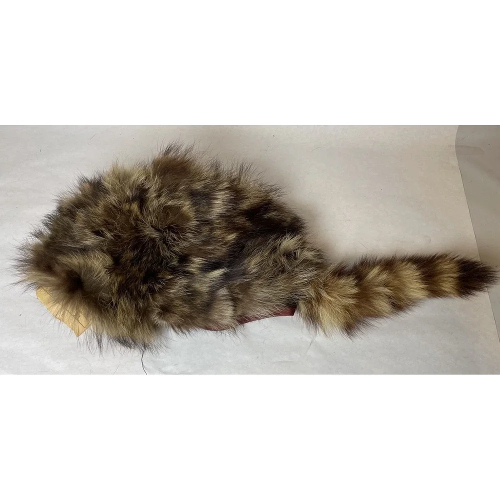 Natural Racoon Sides Fur Hat North King J.J Seifter & Sons Inc Union Made XL VGT